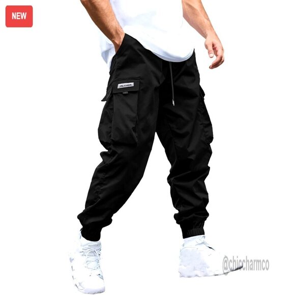 Other - Men's Cargo Joggers Pants Elastic Waist Drawstring Casual Sweatpants Techwear